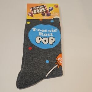 Tootsie Roll Pop Gray Socks